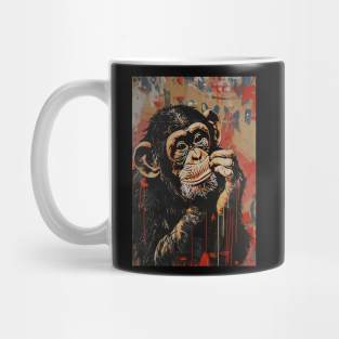 Banksy Graffiti monkey Mug